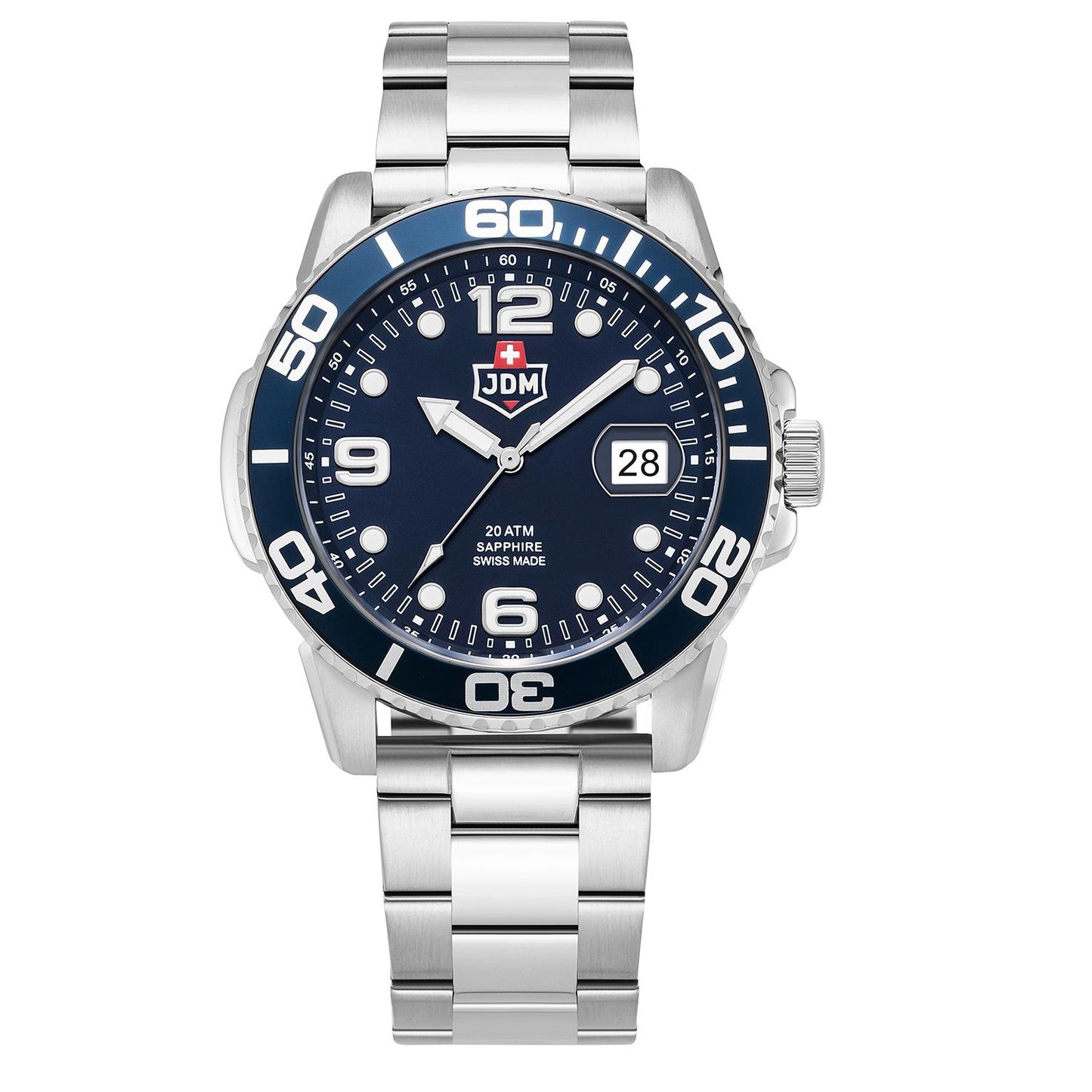 Мъжки часовник JDM Military Sapphire Mike Plus сет с каишки JDM-WG029-02