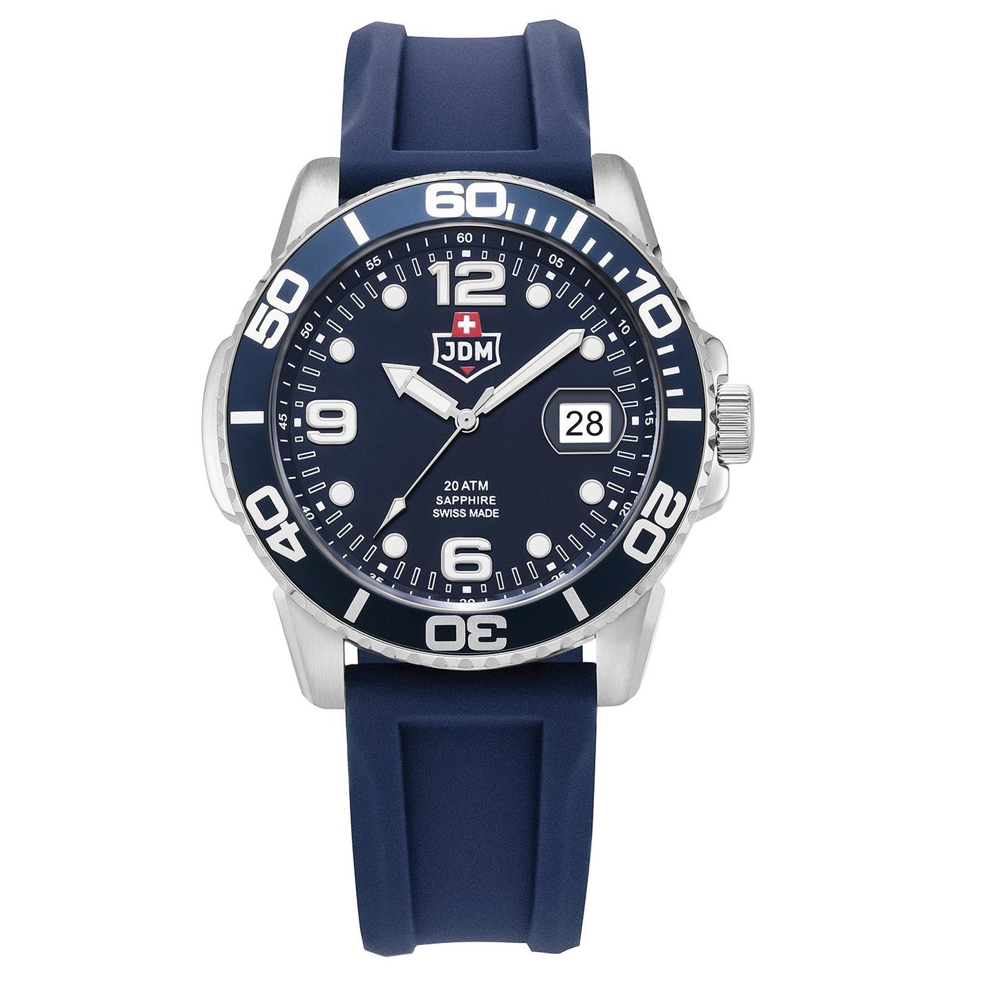 Мъжки часовник JDM Military Sapphire Mike Plus сет с каишки JDM-WG029-02