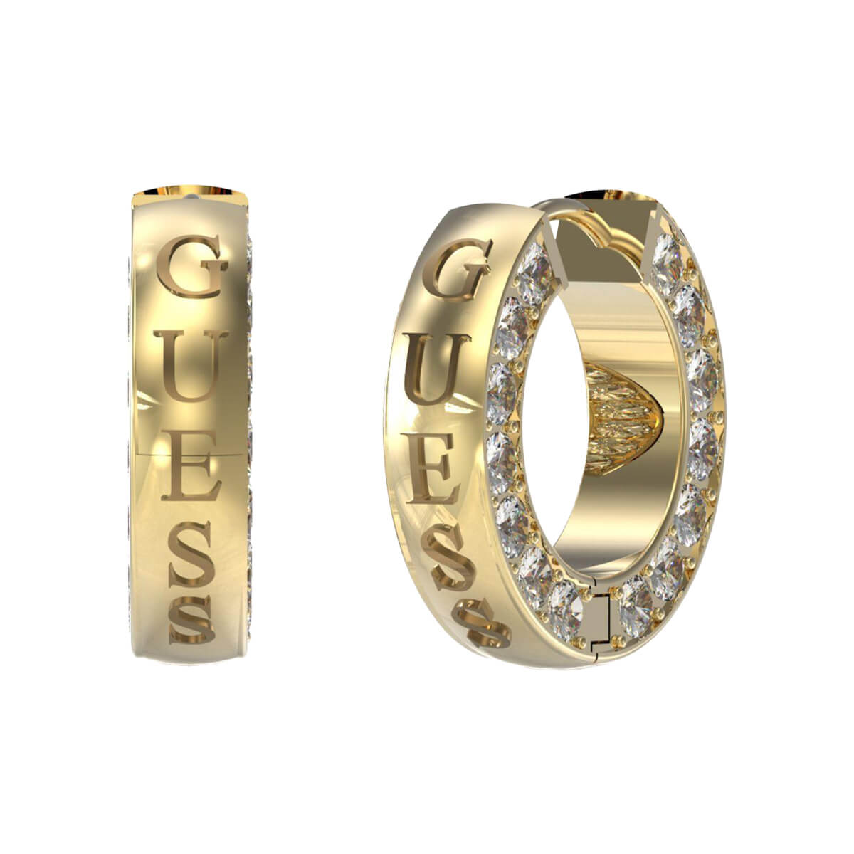 Обеци GUESS Circle Lights JUBE03160JWYGT/U