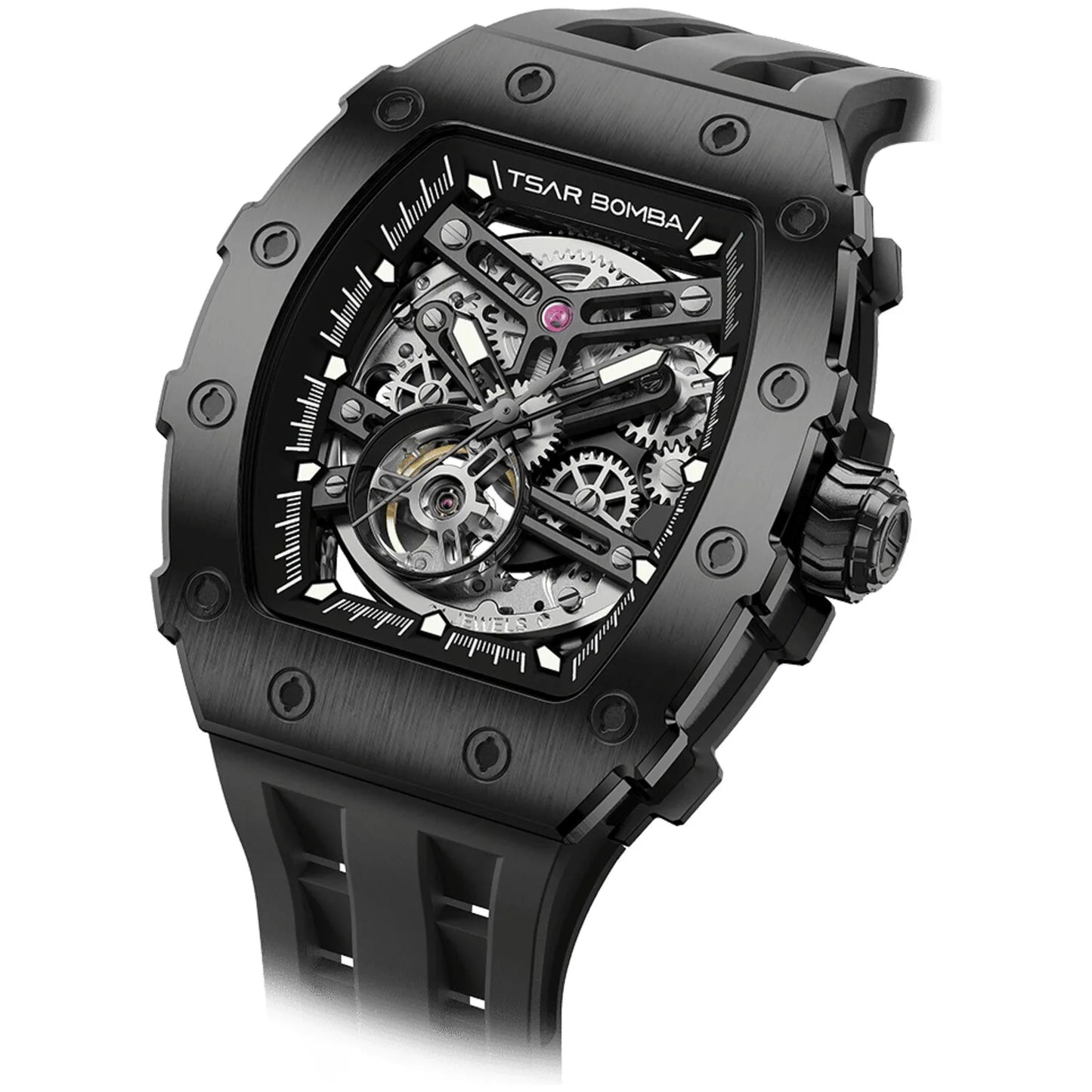 Мъжки часовник TSAR BOMBA Black Emperor Automatic JYTB8208ABB