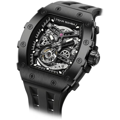 Мъжки часовник TSAR BOMBA Black Emperor Automatic JYTB8208ABB
