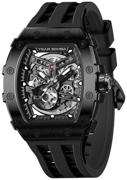 Мъжки часовник TSAR BOMBA Black Emperor Automatic JYTB8208ABB