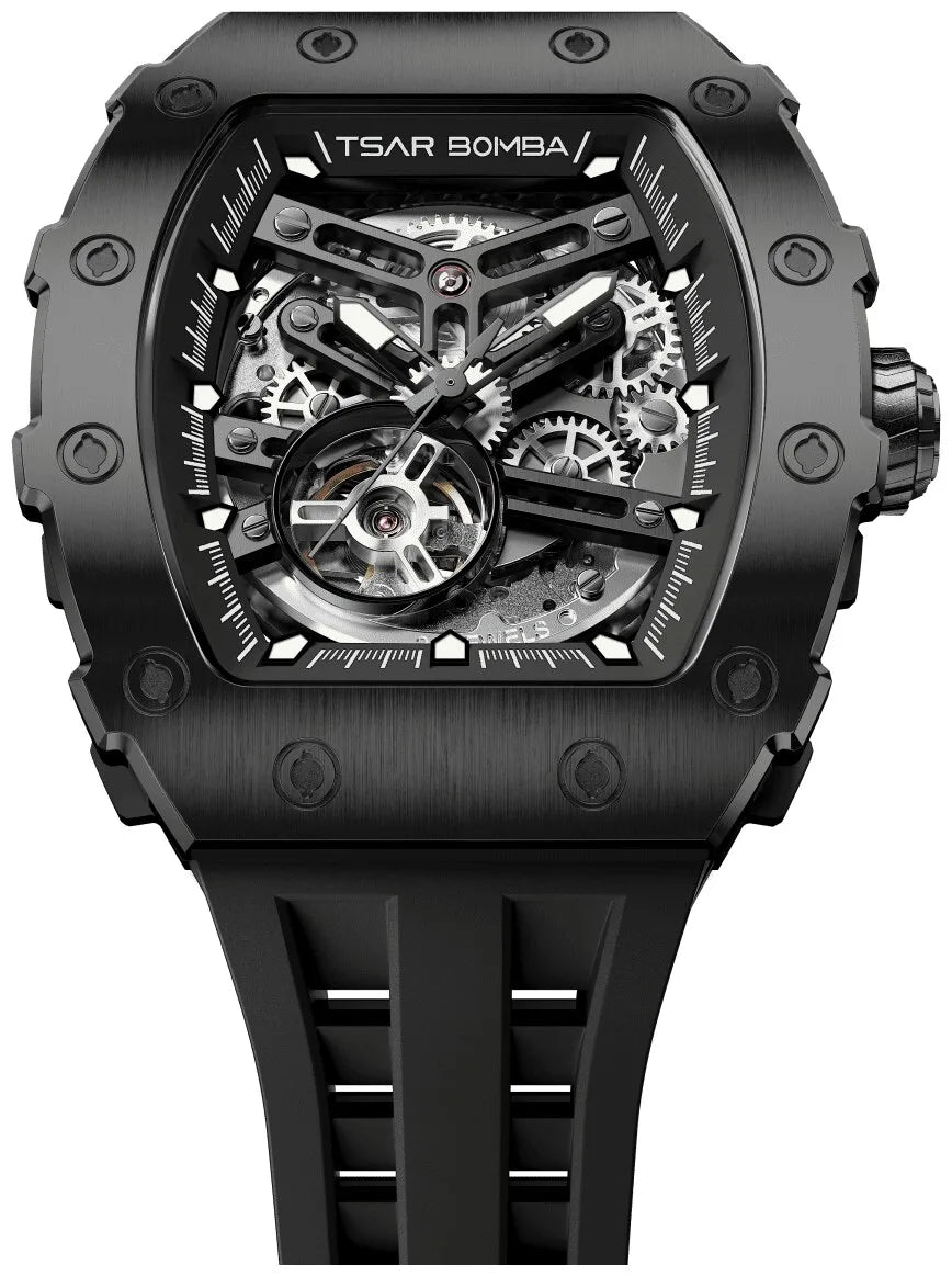 Мъжки часовник TSAR BOMBA Black Emperor Automatic JYTB8208ABB