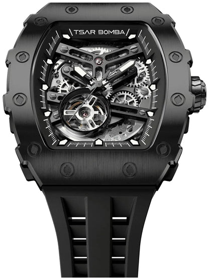 Мъжки часовник TSAR BOMBA Black Emperor Automatic JYTB8208ABB