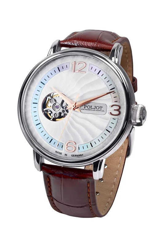 Часовник Poljot International Jaros Open Heart 42mm Limited Edition 38NH.4280811 - Лимитирана Серия 100 Броя
