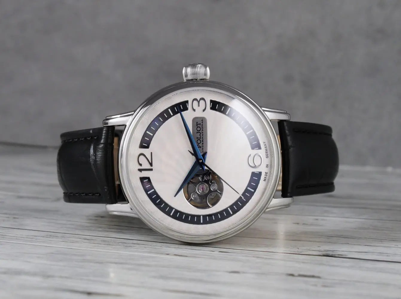 Часовник Poljot International Jaros Open Heart 42mm Limited Edition 38NH.4280812 - Лимитирана Серия 100 Броя