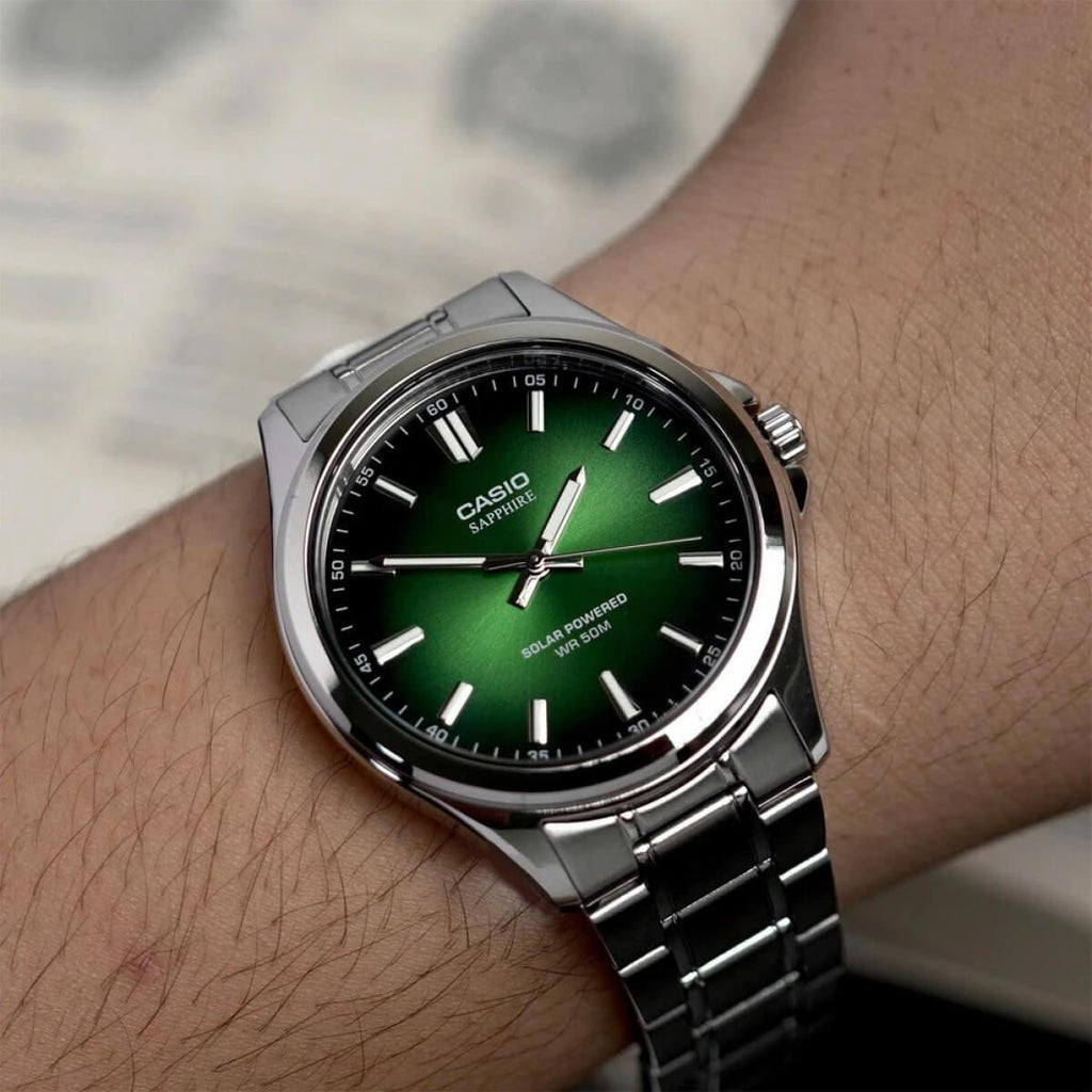 Мъжки часовник Casio Solar Sapphire MTS-RS100D-3AVDF