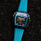 Мъжки часовник Nubeo Magellan Chronograph Space Invaders – Cosmic Cobalt Limited