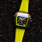 Мъжки часовник Nubeo Magellan Chronograph Space Invaders – Galactic Green Limited