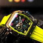 Мъжки часовник Nubeo Magellan Chronograph Space Invaders – Galactic Green Limited