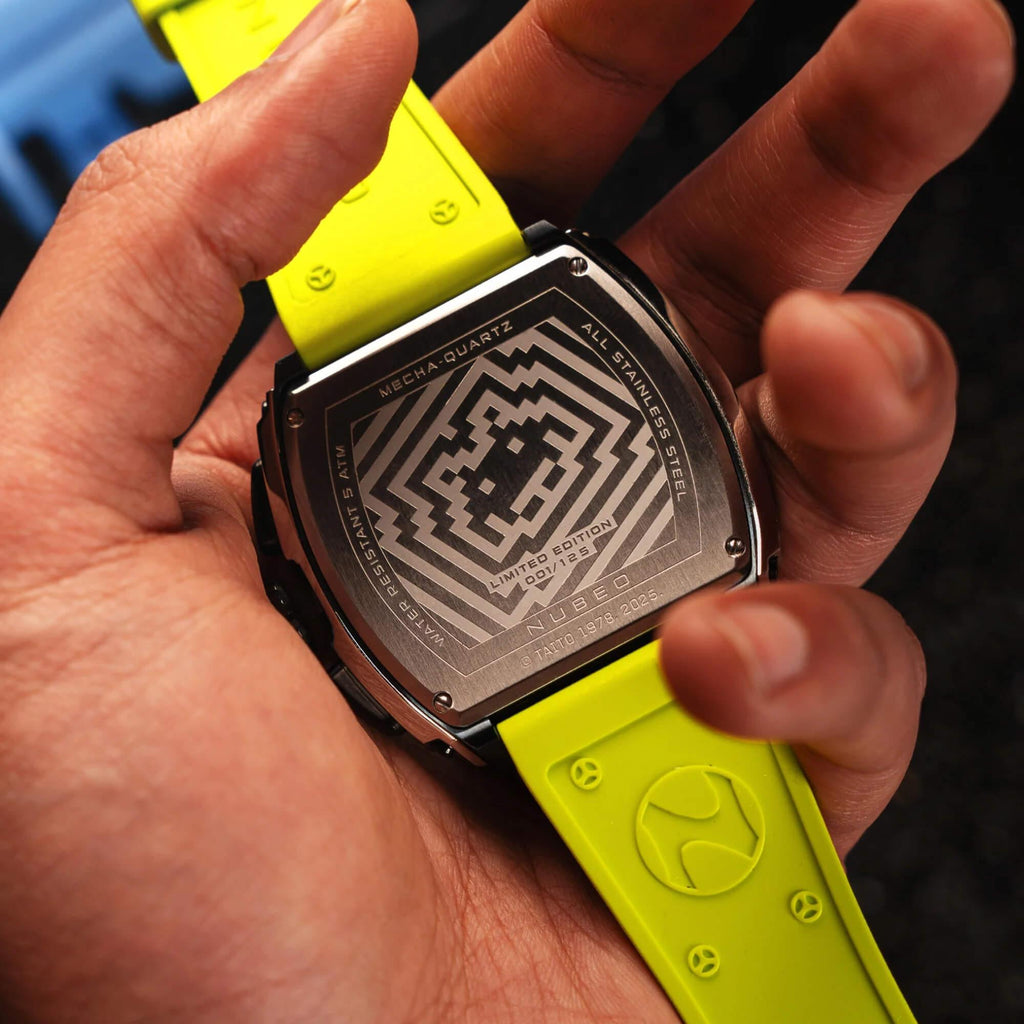 Мъжки часовник Nubeo Magellan Chronograph Space Invaders – Galactic Green Limited