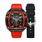 Мъжки часовник Nubeo Magellan Chronograph Space Invaders – Pixel Red Limited