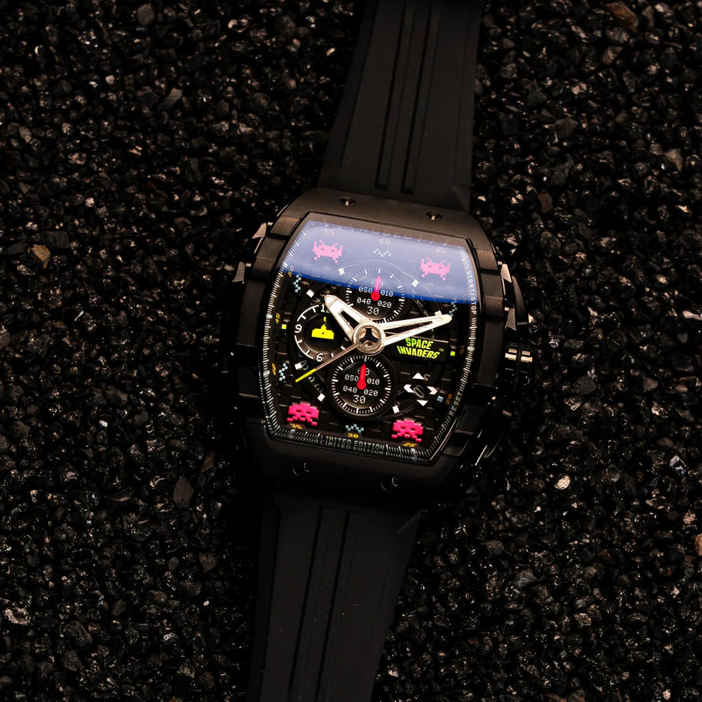 Мъжки часовник Nubeo Magellan Chronograph Space Invaders – Astro Ash Limited