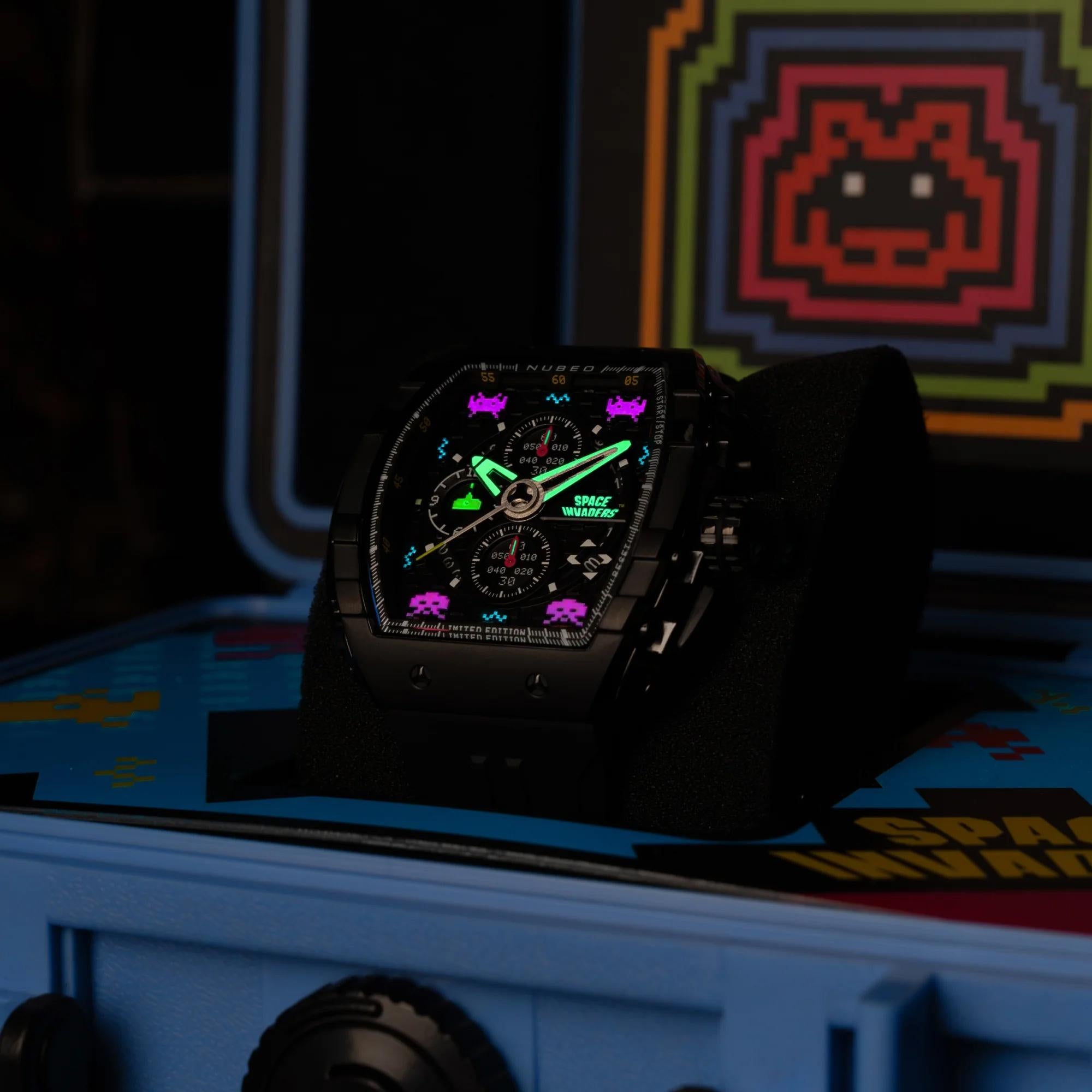 Мъжки часовник Nubeo Magellan Chronograph Space Invaders – Astro Ash Limited