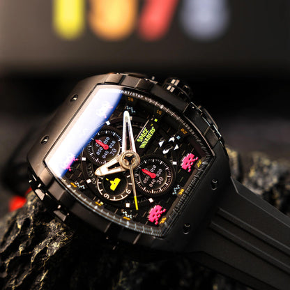 Мъжки часовник Nubeo Magellan Chronograph Space Invaders – Astro Ash Limited