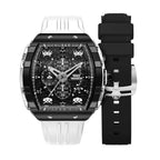 Мъжки часовник Nubeo Magellan Chronograph Space Invaders – Lunar Black Limited