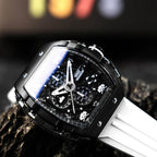 Мъжки часовник Nubeo Magellan Chronograph Space Invaders – Lunar Black Limited