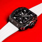 Мъжки часовник Nubeo Magellan Chronograph Space Invaders – Lunar Black Limited