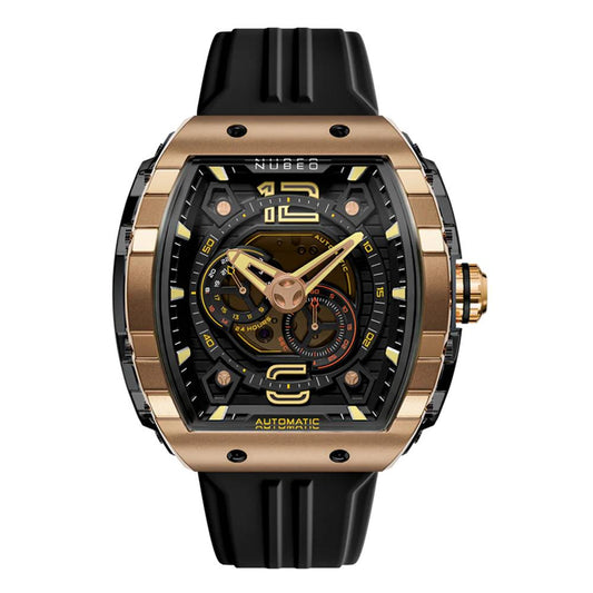 Мъжки часовник Nubeo Magellan Rose Gold 24h Automatic