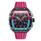 Мъжки часовник Nubeo Magellan Bubblegum Pink Retrograde Chronograph NB-6088-07