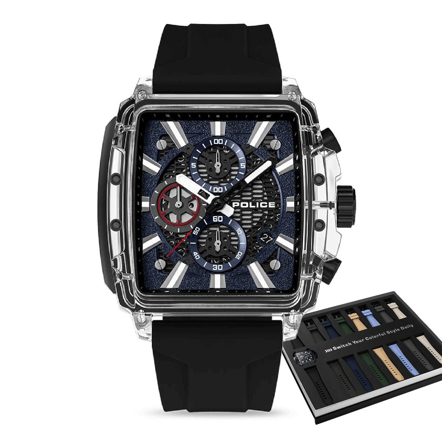 Мъжки часовник Police Clout Octet комплект PEWGO00776X1