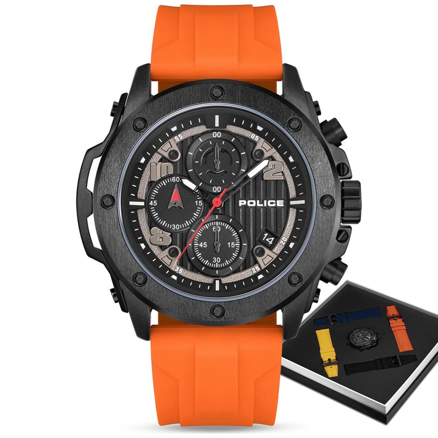 Мъжки часовник Police Clout Orb Chronograph комплект PEWGO00777X1