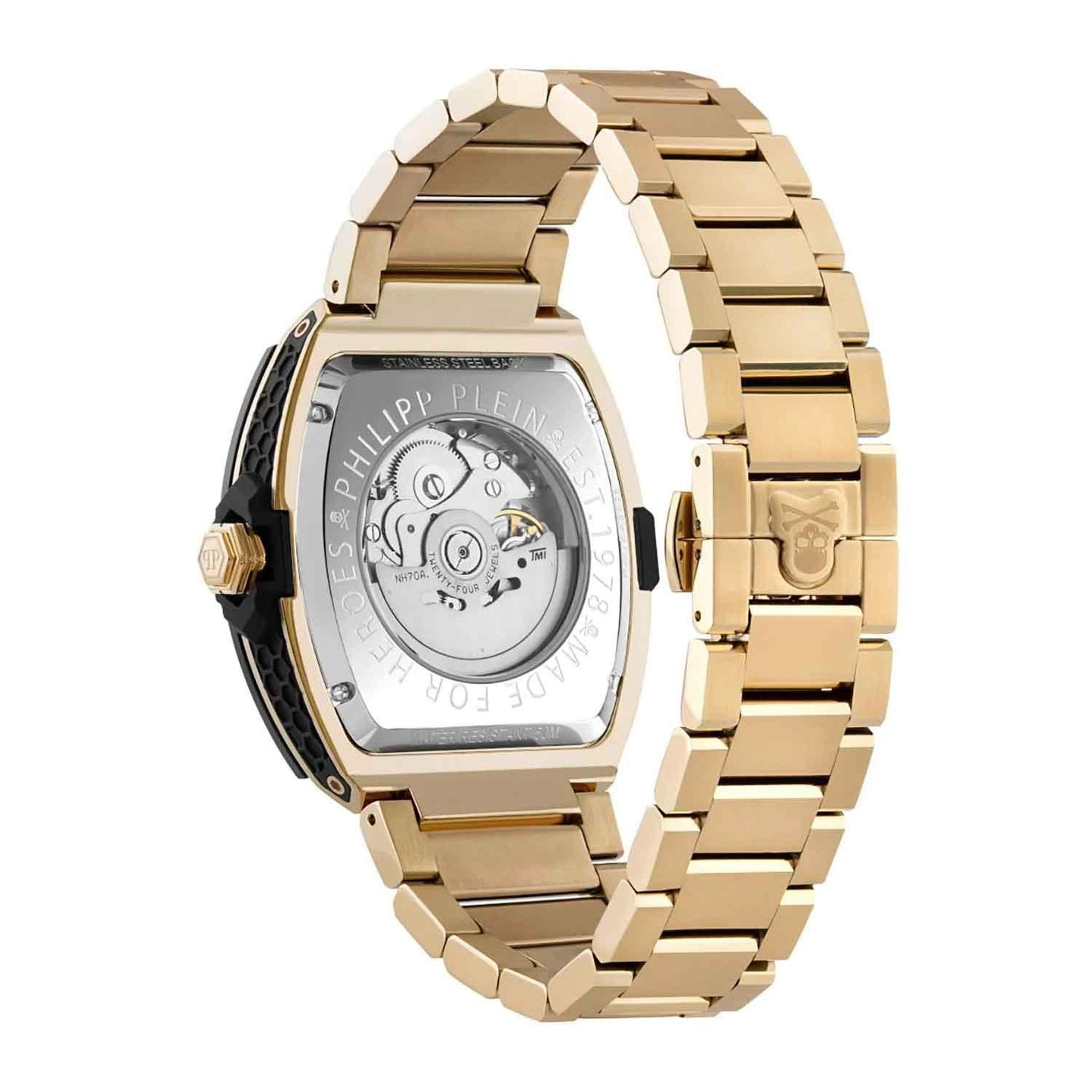 Мъжки часовник Philipp Plein The Skeleton Gold Supreme Automatic PWJFA0625