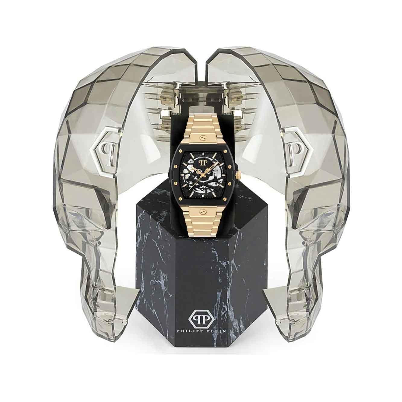 Мъжки часовник Philipp Plein The Skeleton Gold Supreme Automatic PWJFA0625