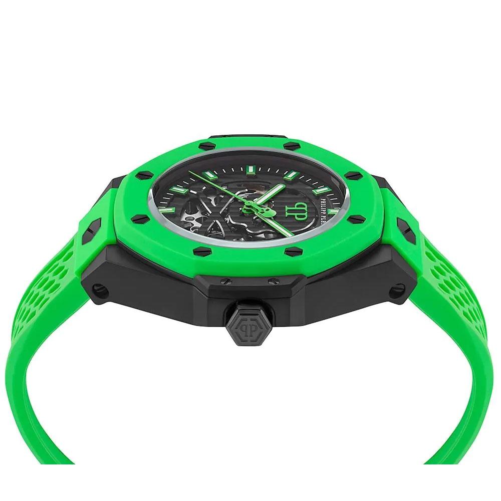 Мъжки часовник Philipp Plein Skeleton Royal Automatic Lime Inferno PWPFA0624