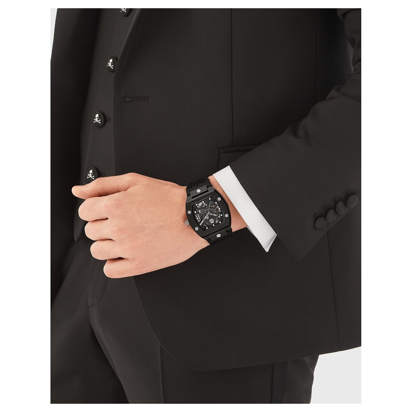 Мъжки часовник Philipp Plein The Skeleton Ecoceramic Automatic PWVBA0423 4