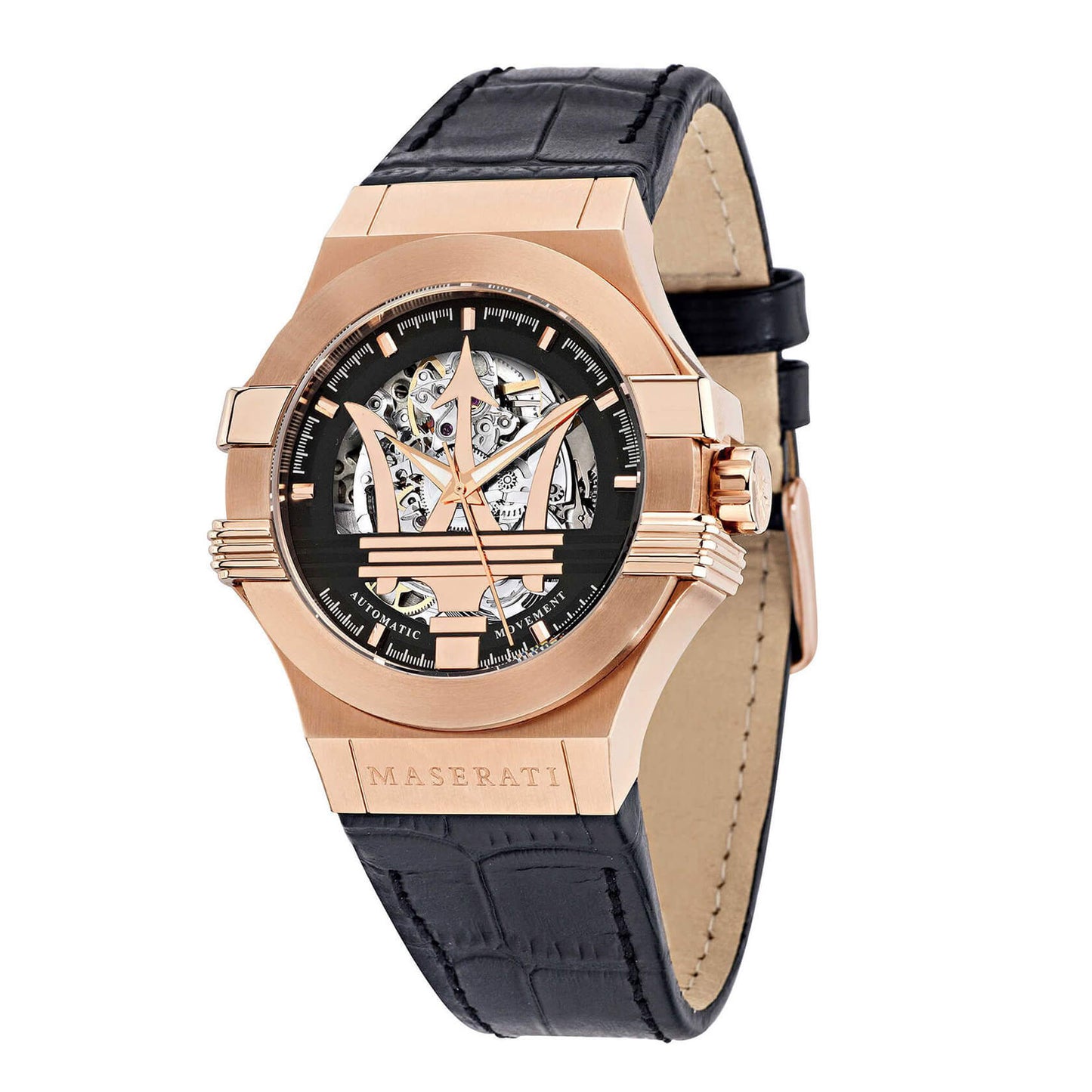 Мъжки часовник Maserati Potenza Automatic Gold Skeleton
