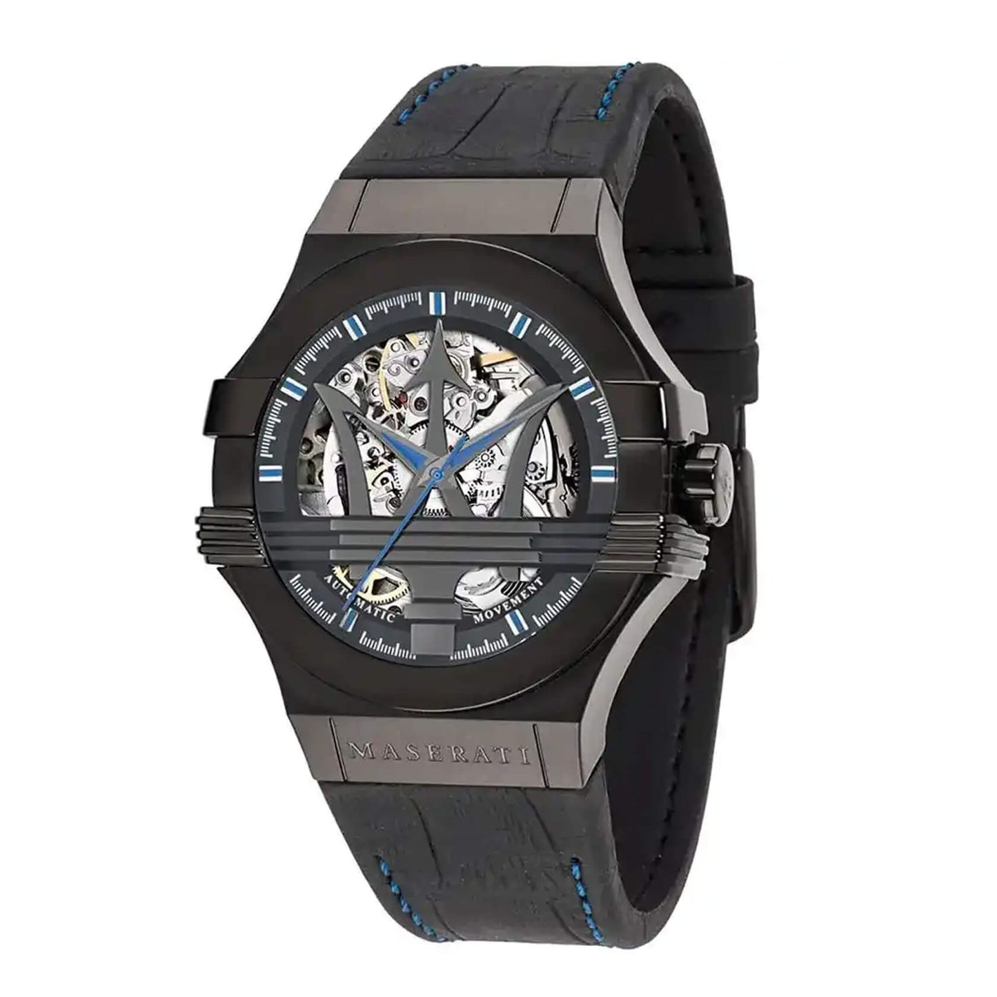 Мъжки часовник Maserati Potenza Automatic Black Skeleton