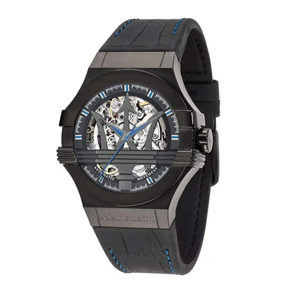 Мъжки часовник Maserati Potenza Automatic Black Skeleton