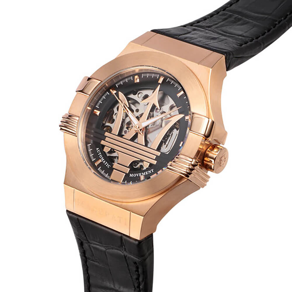 Мъжки часовник Maserati Potenza Automatic Rose Gold Skeleton
