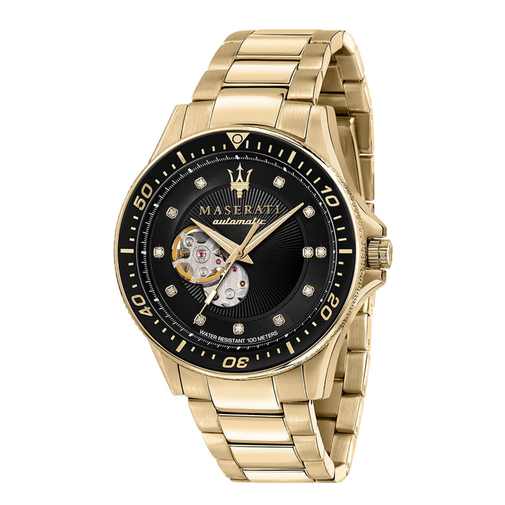 Мъжки часовник Maserati Sfida Gold Diamonds Automatic
