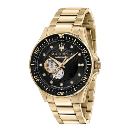 Мъжки часовник Maserati Sfida Gold Diamonds Automatic