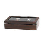 Луксозна кутия за 8 часовника, бижута и копчета за ръкавели