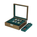 Луксозна кутия за 10 часовника, бижута и две отделения