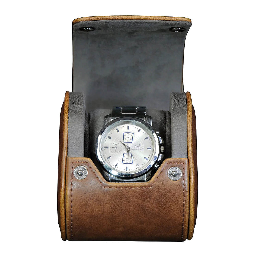 Транспортен кейс за часовник Rothenschild от естествена кожа RS-3621-1DBR