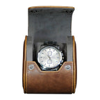 Транспортен кейс за часовник Rothenschild от естествена кожа RS-3621-1DBR