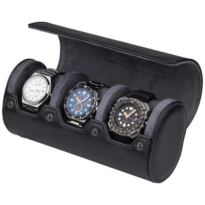 Ролка за 3 часовника Rothenschild Black-Grey RS-3621-3BL