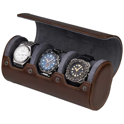 Ролка за 3 часовника Rothenschild Brown-Grey RS-3621-3DBR