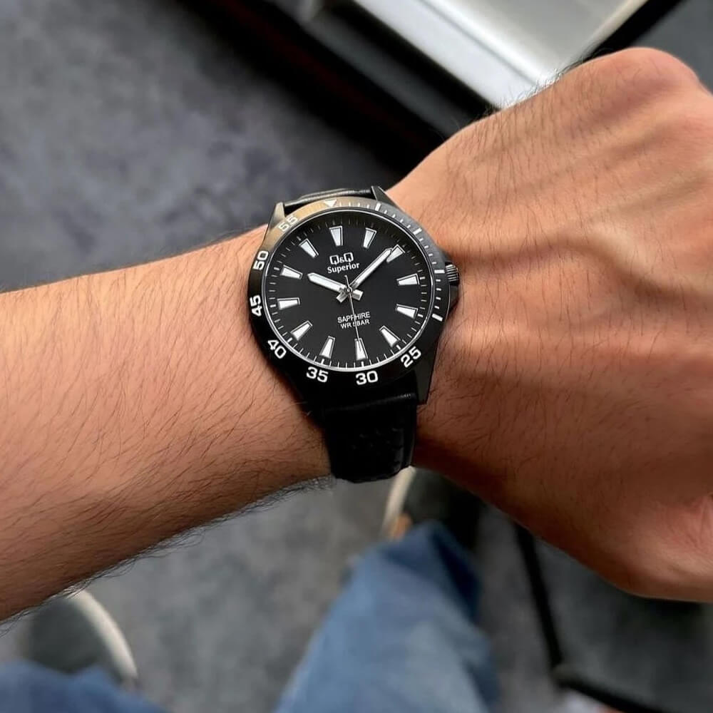 Мъжки часовник Q&Q Superior Sapphire S08A-006PY