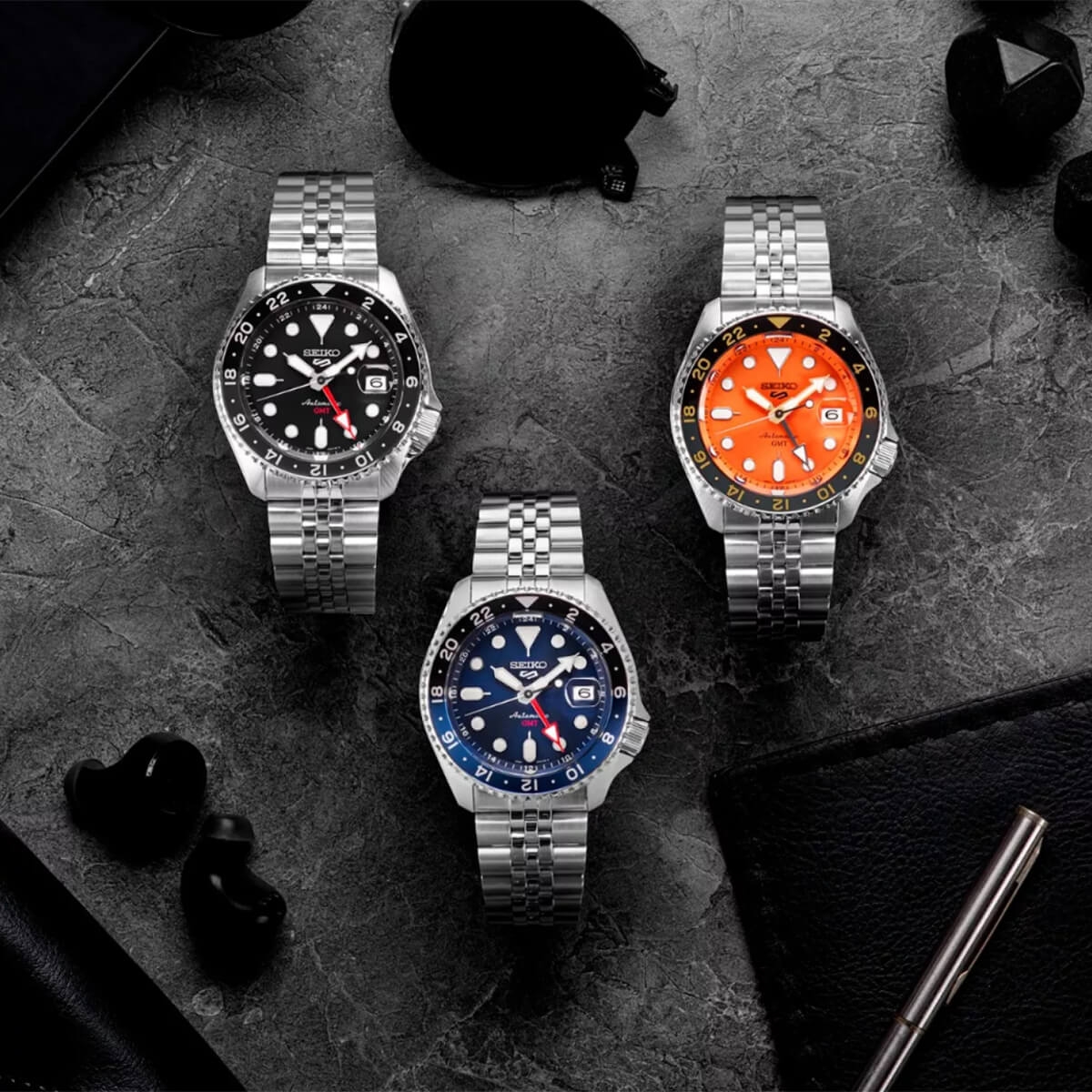 Мъжки часовник Seiko 5 Sport GMT Automatic SSK033K1