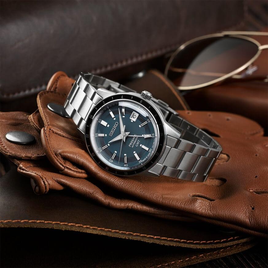 Мъжки часовник Seiko Presage Style60`s GMT Automatic SSK013J1