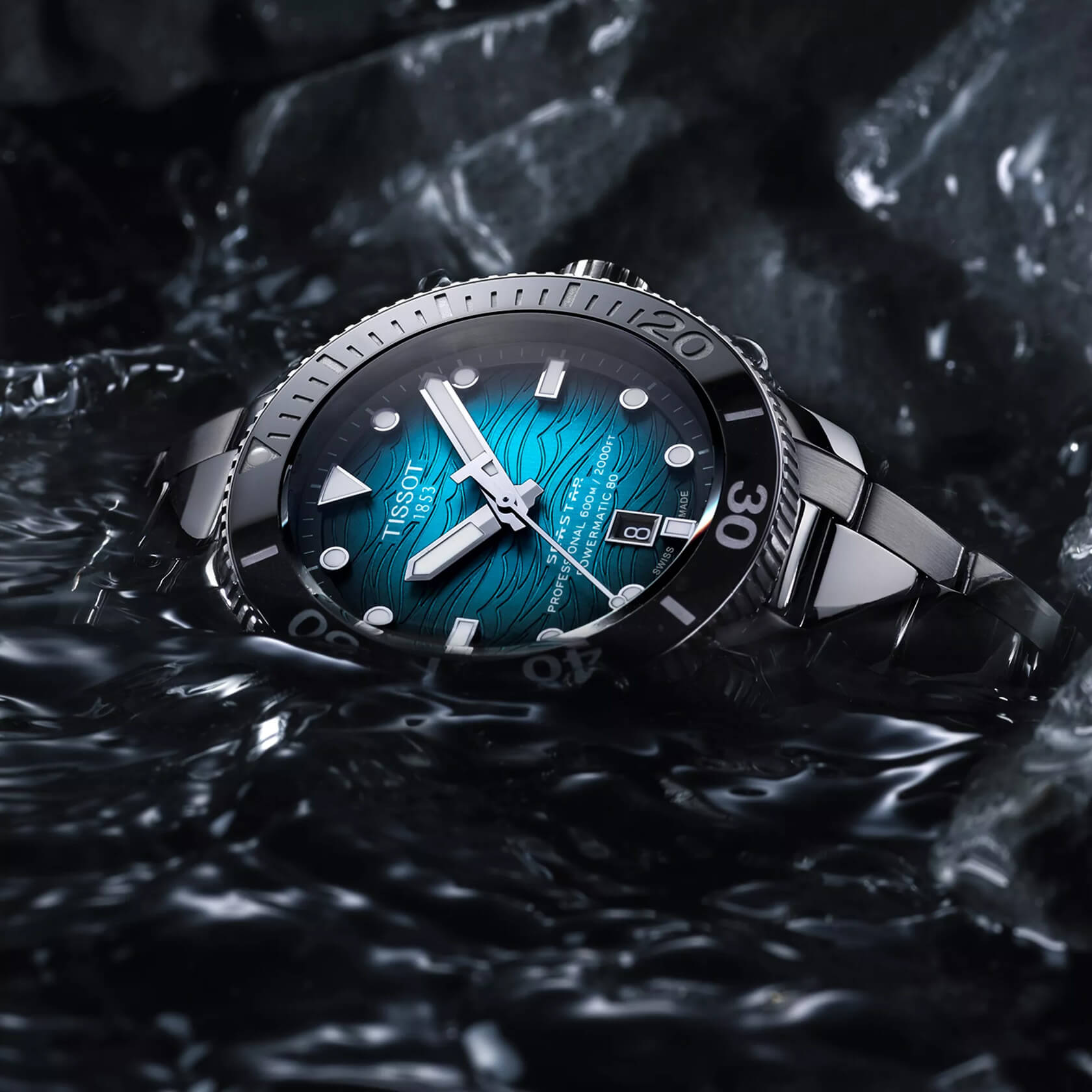 Мъжки часовник Tissot Seastar 2000 Professional Automatic Powermatic 80 T120.607.11.041.01