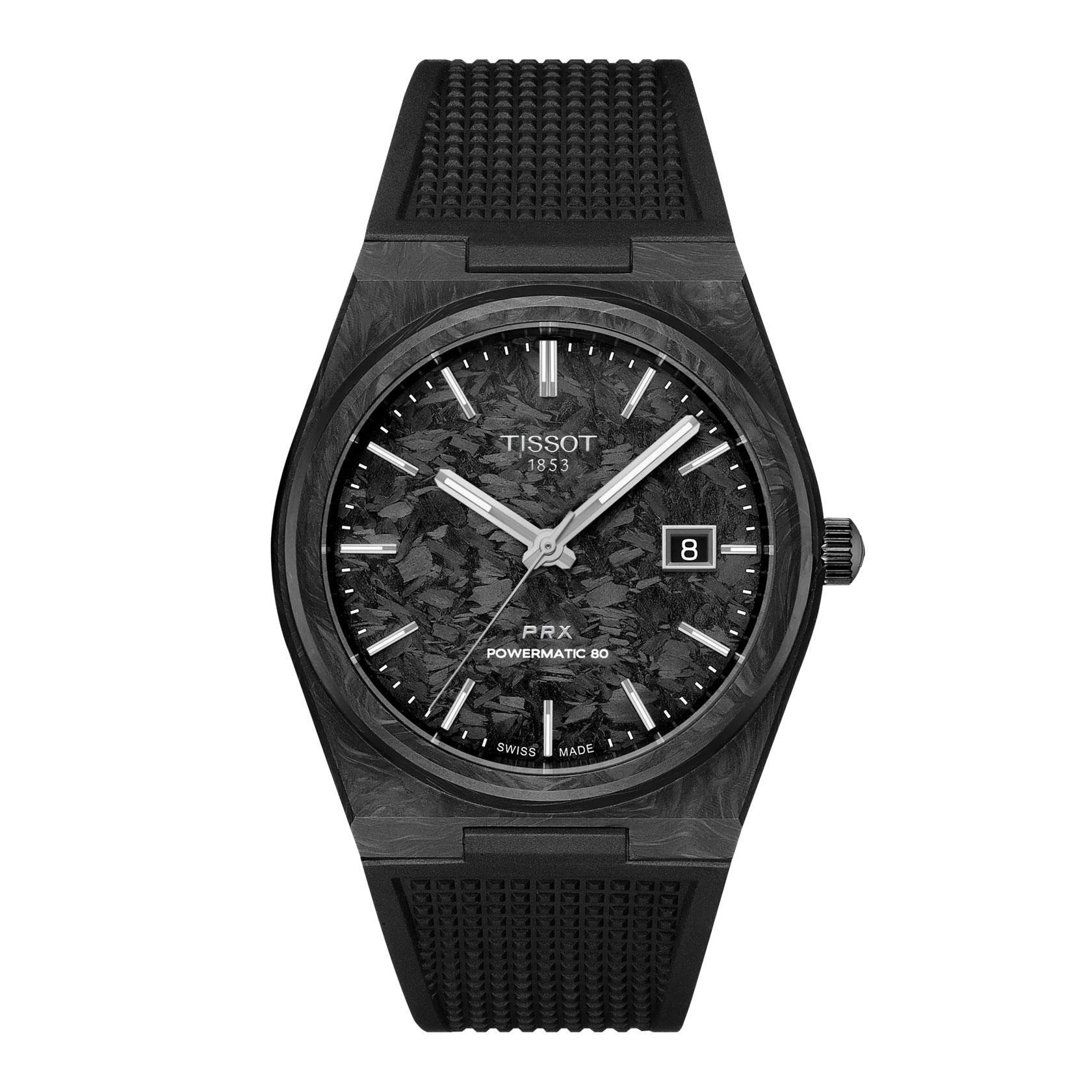 Мъжки часовник Tissot PRX Carbon Powermatic 80 T137.907.97.201.00