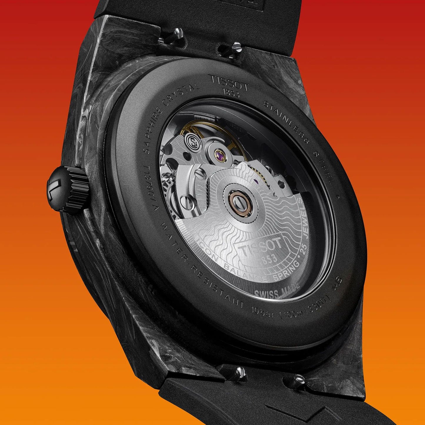 Мъжки часовник Tissot PRX Carbon Powermatic 80 T137.907.97.201.00