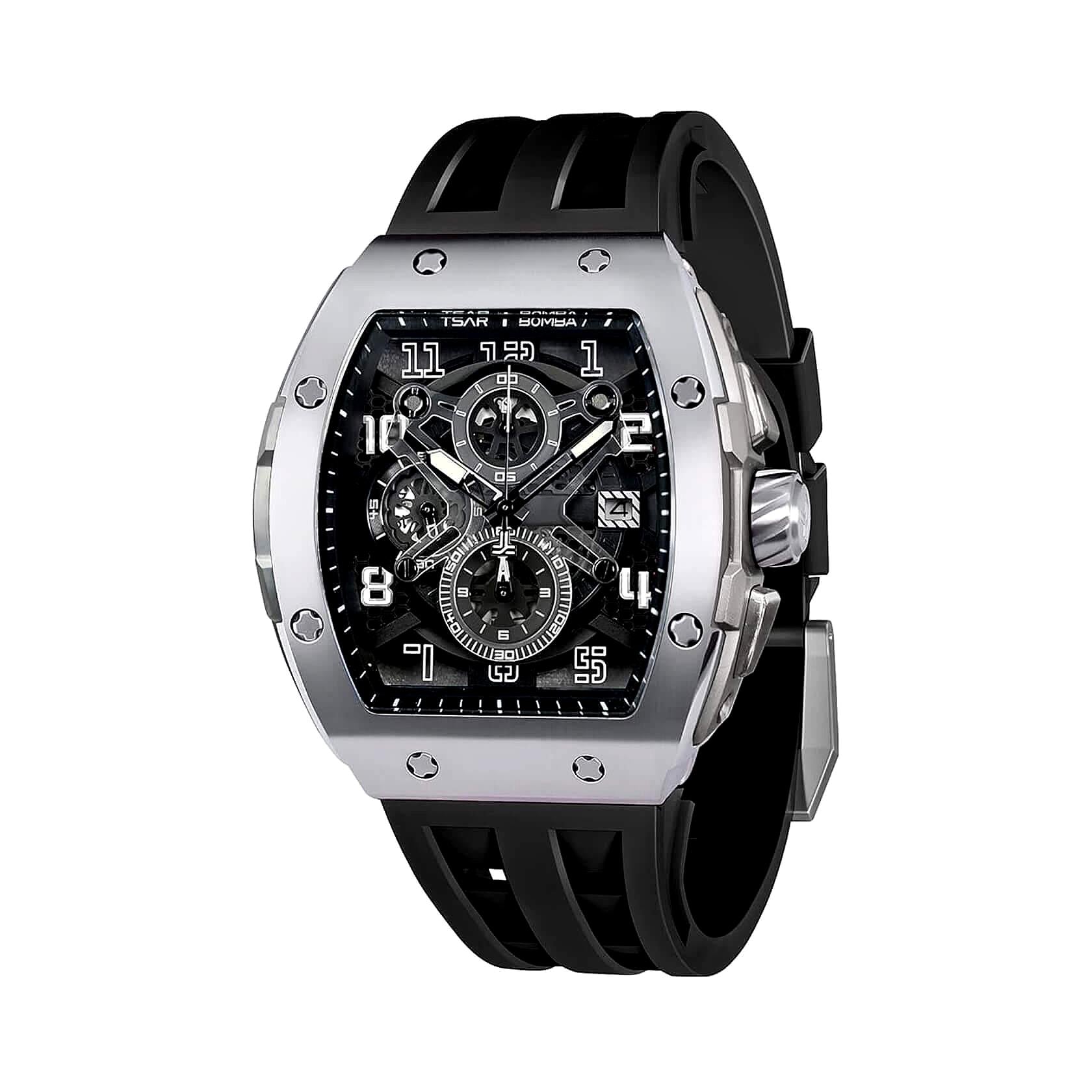 Мъжки часовник TSAR BOMBA Black Unique Edition TB8211BQ