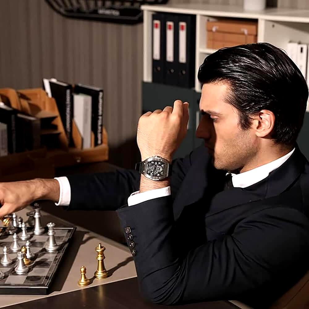 Мъжки часовник TSAR BOMBA Black Unique Edition TB8211BQ